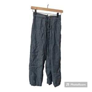 Trina Turk Wrap Style Linen Blend Pants